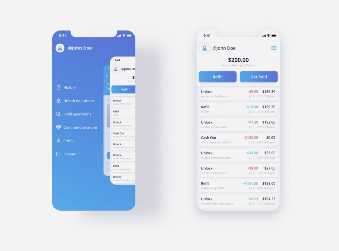 actiwallet banking UI UX case study 2